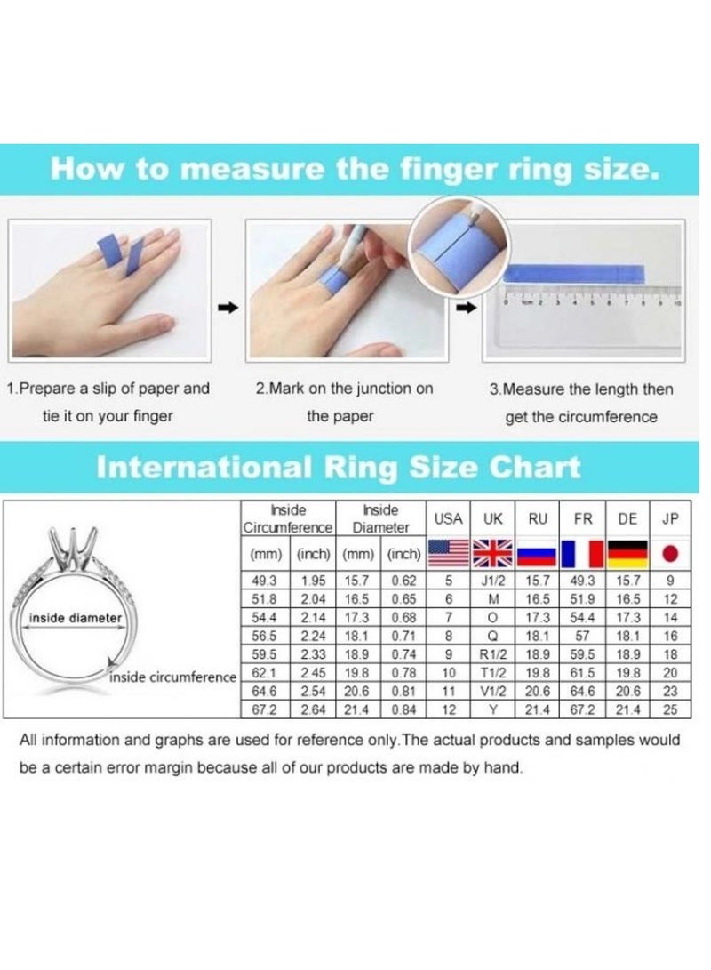 استراتيجية خاتم من الفضة الإسترليني عيار 925 مرصع بحجر الزركونيا - Image 3