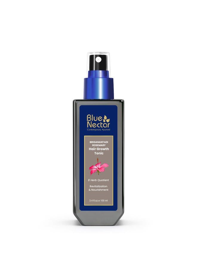Blue Nectar Advanced Plant-Based Rosemary Hair Growth Serum, Natural Alternate for Redensyl for Hair Growth | Ayurvedic Hair Serum for Women & Men for Healthy Hair & Scalp (8 Herbs, 100 ml) - Image 1
