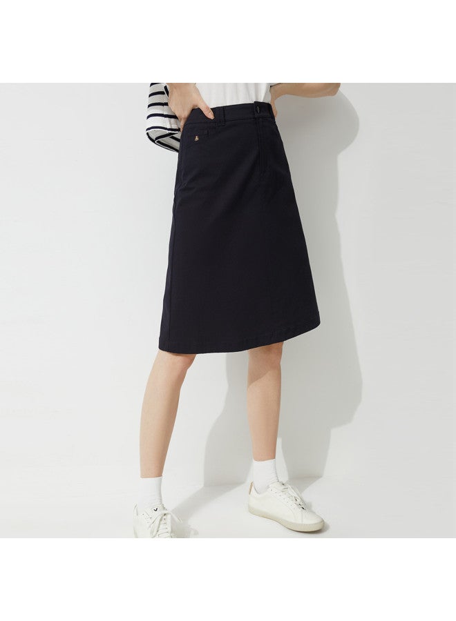 Hush Puppies Casual And Fashionable Minimalist Design A-line Midi Skirt Women's Skirt - Image 4
