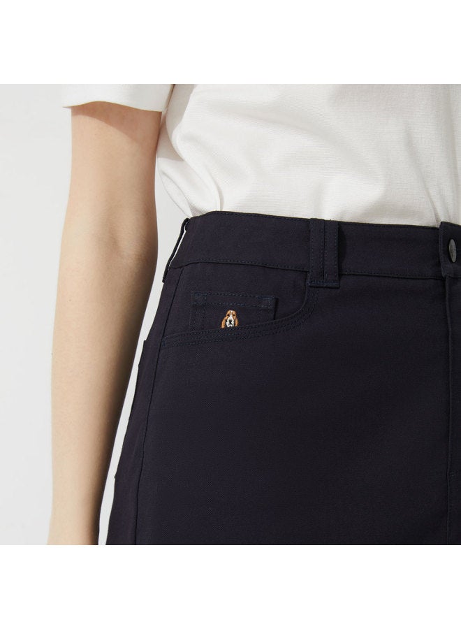 Hush Puppies Casual And Fashionable Minimalist Design A-line Midi Skirt Women's Skirt - Image 3