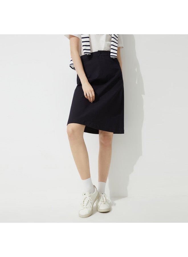 Hush Puppies Casual And Fashionable Minimalist Design A-line Midi Skirt Women's Skirt - Image 2