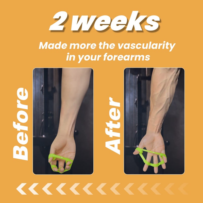 Pnrskter Hand Grip Strengthener, Finger Exerciser, Grip Strength Trainer (6 PCS),New Material,Forearm Grip Workout, Finger Stretcher, Relieve Wrist Pain, Carpal Tunnel. (Finger Exerciser) - Image 5