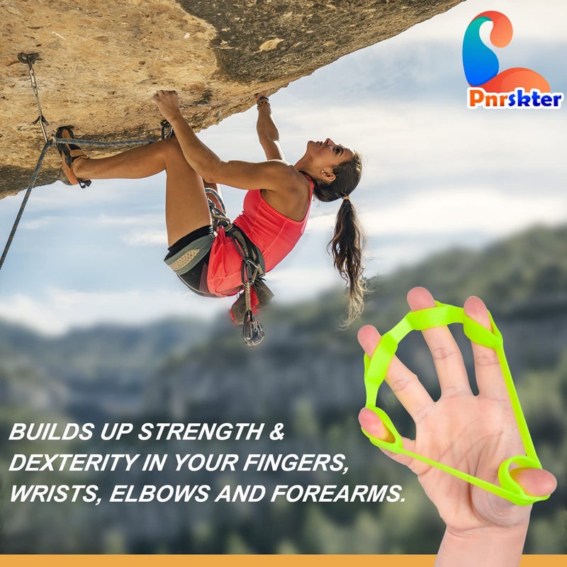 Pnrskter Hand Grip Strengthener, Finger Exerciser, Grip Strength Trainer (6 PCS),New Material,Forearm Grip Workout, Finger Stretcher, Relieve Wrist Pain, Carpal Tunnel. (Finger Exerciser) - Image 4