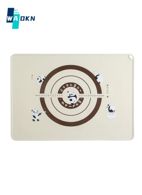 Food Grade Silicone Baking Mat (60 x 40 cm, off-white) Silicone Mat Baking Mat Dough Mat Rolling Mat - Non-stick Super Stable Anti-Slip