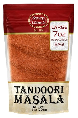 Spicy World Tandoori Masala Spice Mix Seasoning 7 Oz  18 spice blend  Premium Quality Tandori Masala Marinade  Grill Spice Blend - Image 1