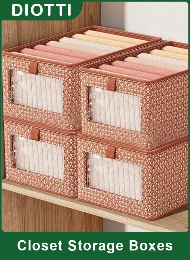 ديوتي سلة ملابس من القماش مكونة من 4 قطع - Image 1