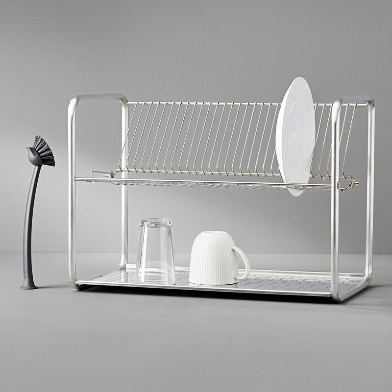 ORDNING Dish Drainer, Stainless Steel, 2-Tier, 50x27x36 cm - Image 2
