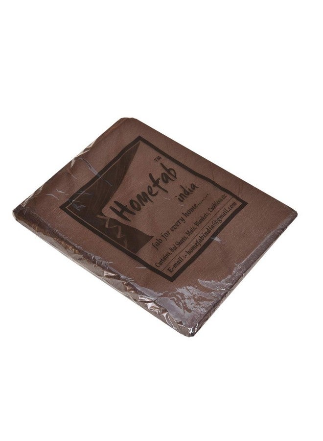 هومفاب إنديا ستارة نافذة من البوليستر الحريري الملكي من Homefab India - 5 أقدام، لون بني - قطعتان - Image 3