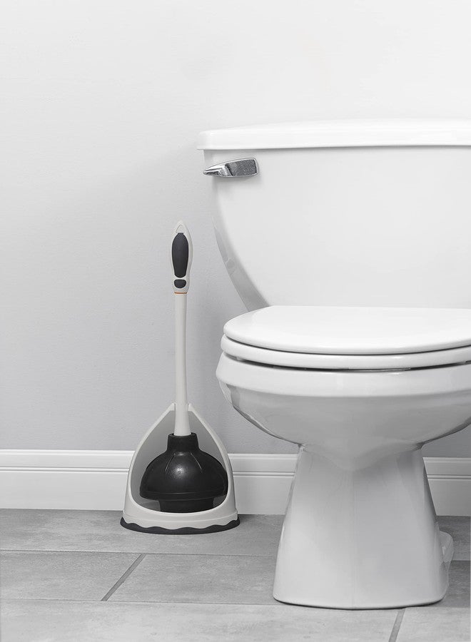 Superio Toilet & Sink Plunger and Holder Grey, 1-Pack - Image 4