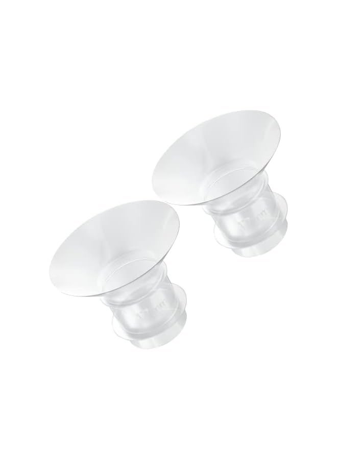 2PCS Flange Insert 17mm Compatible with Medela/Spectra/Willow/TSRETE/Momcozy S9/S12/S9Pro/S12Pro Breastpump 24mm Shields, Reduce 24mm Nipple Tunnel Down to Correct Size, Pump Parts Replace - Image 1