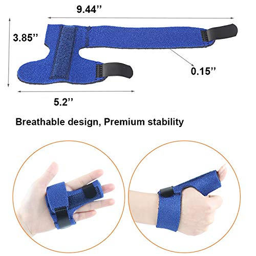 Mcvcoyh Trigger Finger Splint, Finger Knuckle Support Brace, Adjustable Brace for Straightening Curved, Bent, Locked and Mallet Finger Pinky,Thumb,Ring,Index (Left) - Image 2