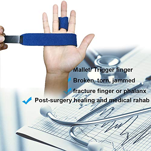 Mcvcoyh Trigger Finger Splint, Finger Knuckle Support Brace, Adjustable Brace for Straightening Curved, Bent, Locked and Mallet Finger Pinky,Thumb,Ring,Index (Left) - Image 5