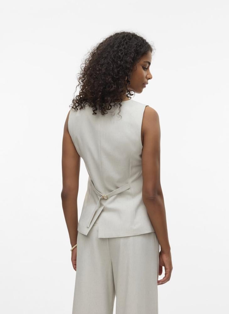 VERO MODA Casual Long Waistcoat - Image 2