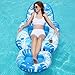 SLOOSH Pool Floats Lounger Adult Pool Chair Lounge Convertible 2in1 Floating Water Floaty with Cup Holders Backrest Recliner for Pool Party - Image 4