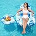 SLOOSH Pool Floats Lounger Adult Pool Chair Lounge Convertible 2in1 Floating Water Floaty with Cup Holders Backrest Recliner for Pool Party - Image 3