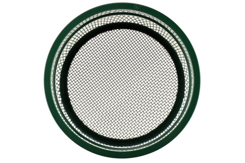 SE 5.5 Inch Mini Stackable Classifier Gold Prospecting Pan - 10 Holes/Square Inch Stainless Steel Mesh Sifting Pan, Green - Image 3