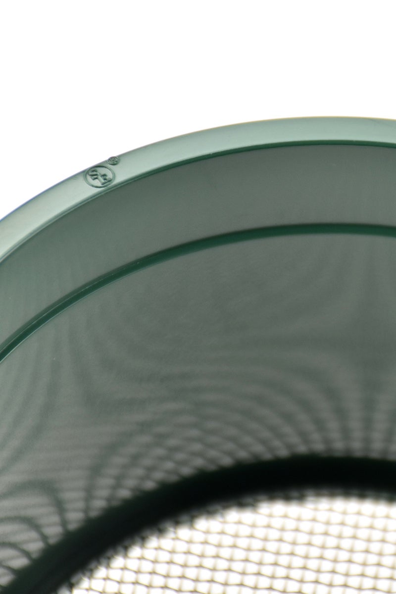 SE 5.5 Inch Mini Stackable Classifier Gold Prospecting Pan - 10 Holes/Square Inch Stainless Steel Mesh Sifting Pan, Green - Image 5