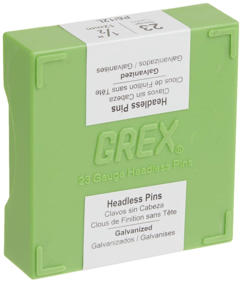 دبابيس غلفانية بدون رأس Grex P612L 12 بوصة 23 قياس 10MBx