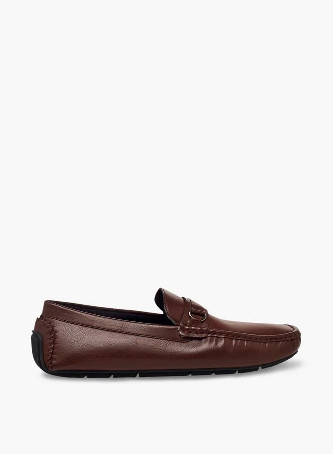 LBL By Shoexpress BROWN Men Metal Accent Loafers for Men | Best Price UAE