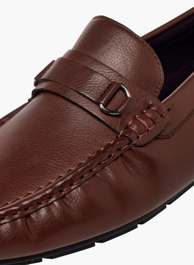 LBL By Shoexpress BROWN Men Metal Accent Loafers for Men | Best Price UAE