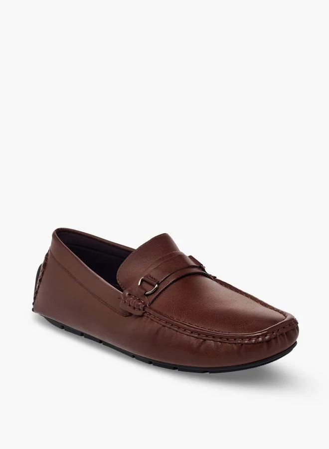 LBL By Shoexpress BROWN Men Metal Accent Loafers for Men | Best Price UAE