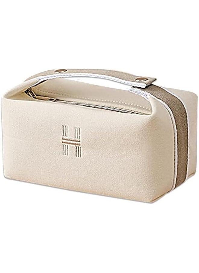 Makeup Bag Travel Toiletry Bag Small Cosmetic Bag Portable Travel Makeup Bag with Handle Fashion Canvas Makeup Organizer Bag Water Resistant for Women and Girls Beige) - pzsku/ZD4277991AEE3D4E736B0Z/45/_/1727542040/b0c7f580-f829-40b1-b7c1-273d3c4ae11b