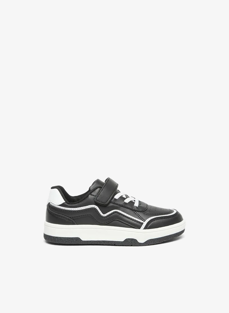 LBL by Shoexpress Boys Colourblock Sneakers With Hook And Loop Closure