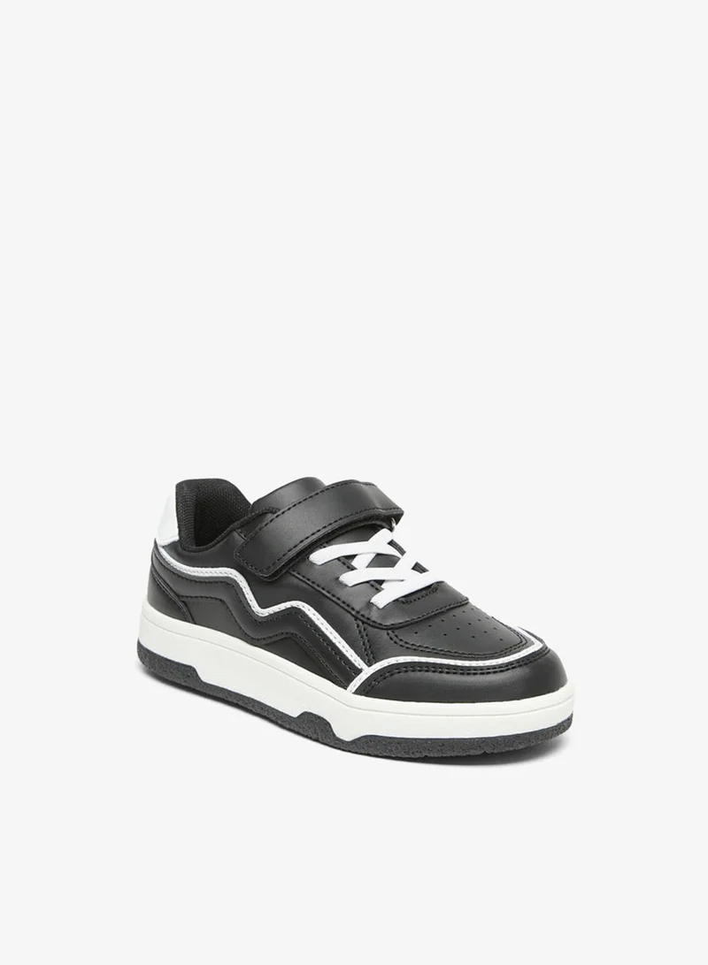 LBL by Shoexpress Boys Colourblock Sneakers With Hook And Loop Closure