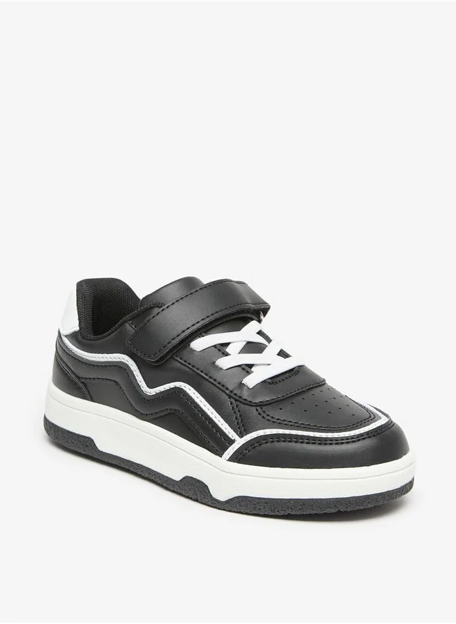 ال بي ال من شو اكسبرس Boys Colourblock Sneakers With Hook And Loop Closure