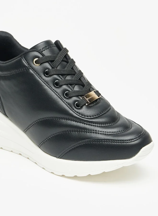 Flora Bella By Shoexpress Women's Quilted Lace-Up Low Ankle Casual Sneakers Shoes