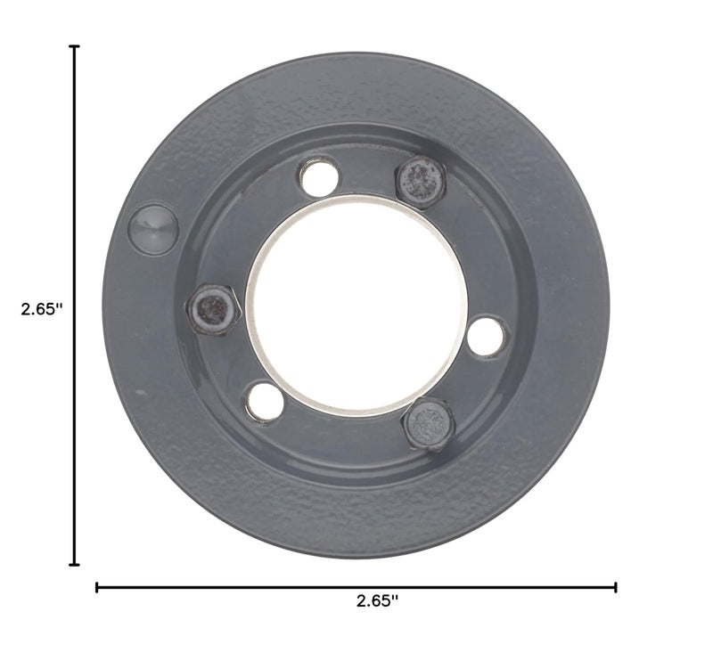 TB Woods 3V562 Narrow V-Belt Sheave, 3V Belt Section, 2 Grooves, SH Bushing required, Cast Iron, 5.6" OD - Image 5