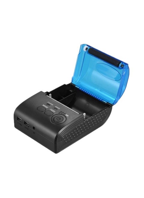 USB Thermal 3D Printer Receipt Bill With Print Functions Black/Blue