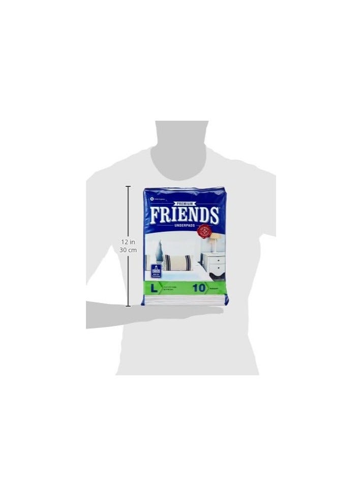 Friends Friends Underpads Premium - Large (Pack of 10)  - Image 2
