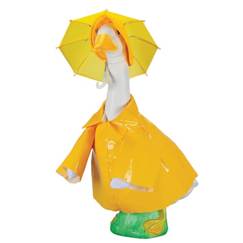 Fox Valley Traders Gaggleville Raincoat Goose Outfit, Fits Large 23" H Statue - Image 1