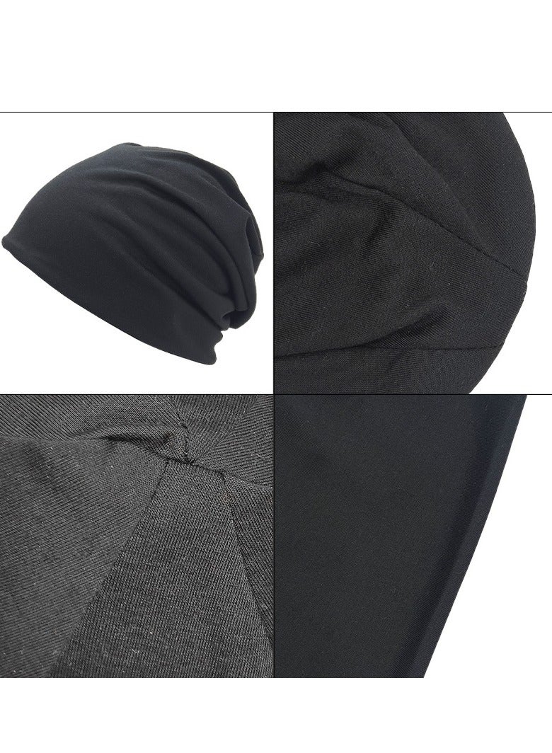 2 قطعة قبعة ترهل قبعة صغيرة للرجال والنساء قبعة جمجمة قابلة للتمدد - Image 2