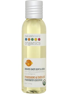 Nature's Baby Organics Nature's Baby Organics Baby Oil Lotion, Mandarin Coconut, 4 oz.  - Image 1
