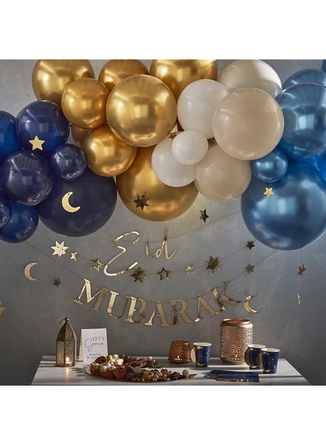 Ginger Ray Navy & Gold Pop Out Moon Paper Cups - Image 4