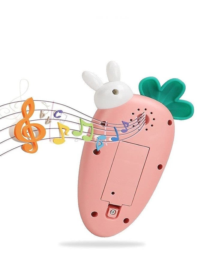 Dezva Early Learning Educational Radish Rabbit Baby Cell Phone Toy with Lights & Music for Learning and Play - Help Learn Basic Knowledge for 1 2 Year Old Kids - Image 2