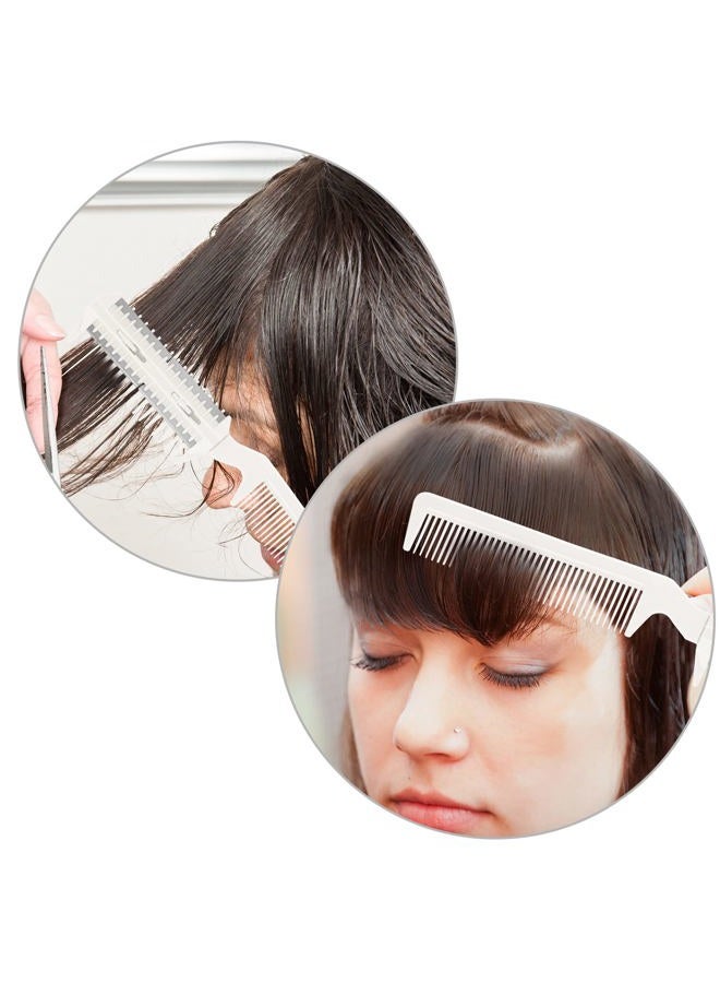 Maitys 3 Pcs Razor Comb with 10 Pcs Razors, Hair Cutter Comb Cutting Scissors, Double Edge, Slim Haircuts Tool - Image 4