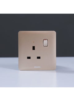Danube Home - Milano 13A Single Switched Socket With Led Indicat