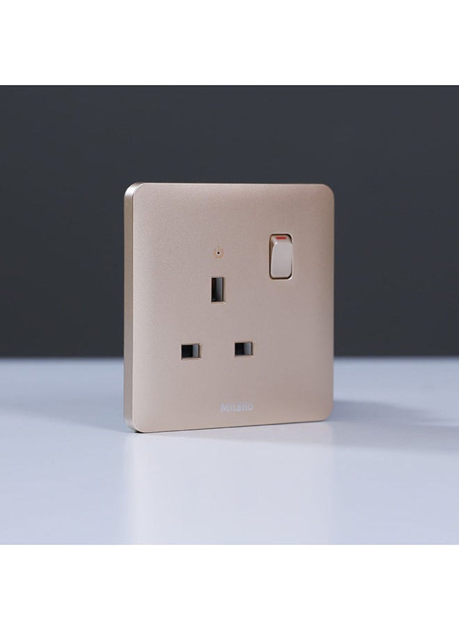DANUBE HOME - Danube Home - Milano 13A Single Switched Socket With Led Indicat - Image 1