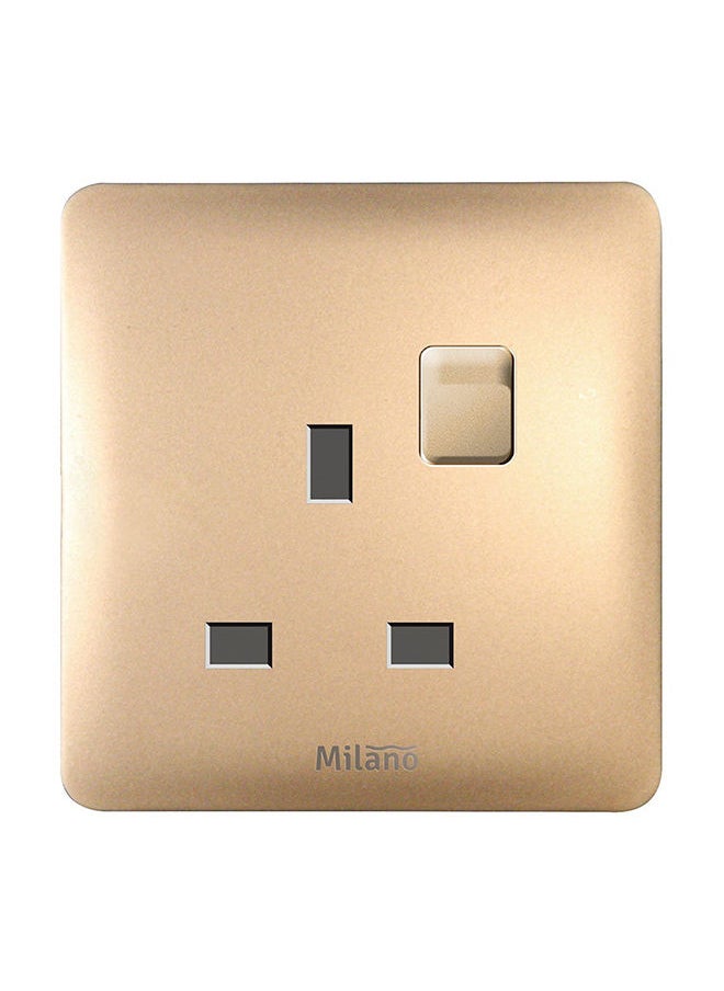 DANUBE HOME - Danube Home - Milano 13A Single Switched Socket With Led Indicat - Image 1