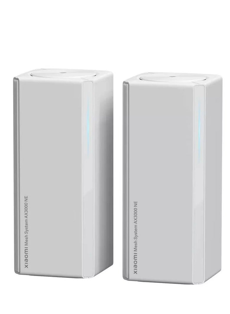 Xiaomi AX3000 Mesh System NE (2- Pack) WiFi 6 White - Image 1