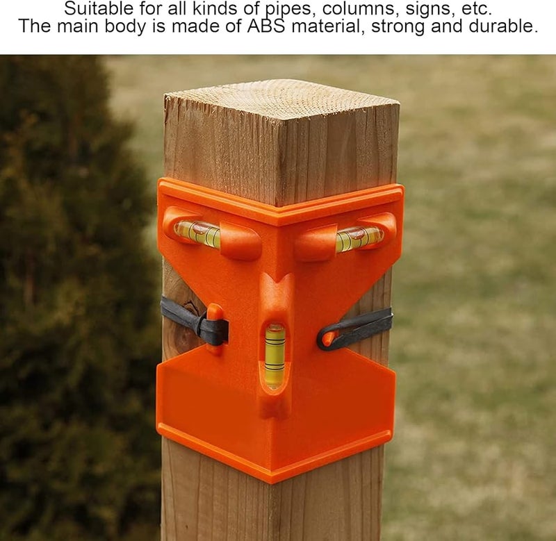 Magnetic Post Leveler Pipe Angle Meter Level Adjustment Tool for Wooden Column Installation - Image 3