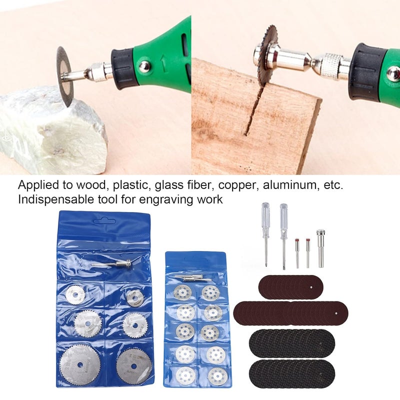 6PCS HSS Cutting Wheel Set For Wood Metal Plastic Glass Tooless Discs - Image 3