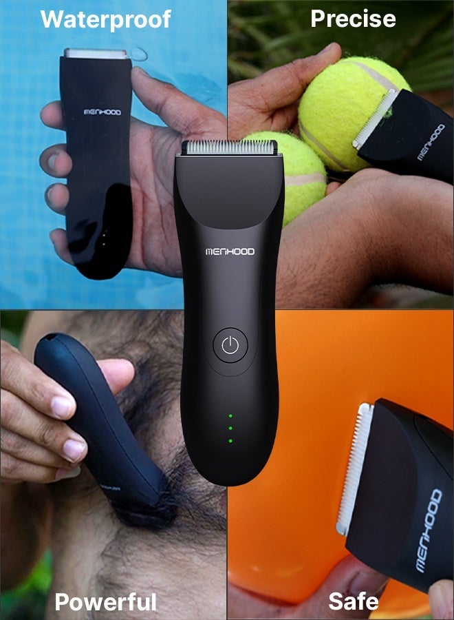 MENHOOD Waterproof Cordless Grooming Trimmer 1.0 | Best Full Body Trimmer & Beard Trimmer| All in one Trimmer for Men | Electric Trimmer | Groomer Shaver & Rechargeable Trimmer | Body Grooming & Shaving Trimmer | 150 Min Runtime