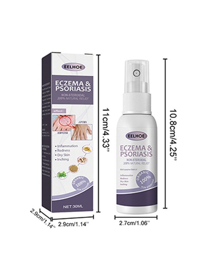 EELHOE Eczema and Psoriasis  Atomizing Spray 30ml, Hand and Foot Moss Skin Repair, Relieve Itching, Skin care and Jiejia spray, Antibacterialnot Irritating Safety - Image 2