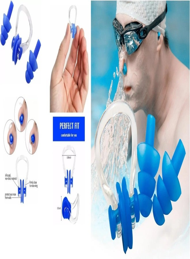 amon crafts Amon Craft Silicone Swimming Cap for Children, Adults & Infants | Comfortable Waterproof Swim Cap for Kids & Adults | Stretchable, Non-Slip, Durable Blue Swim Accessory for Pool Training & Recreation - Image 2