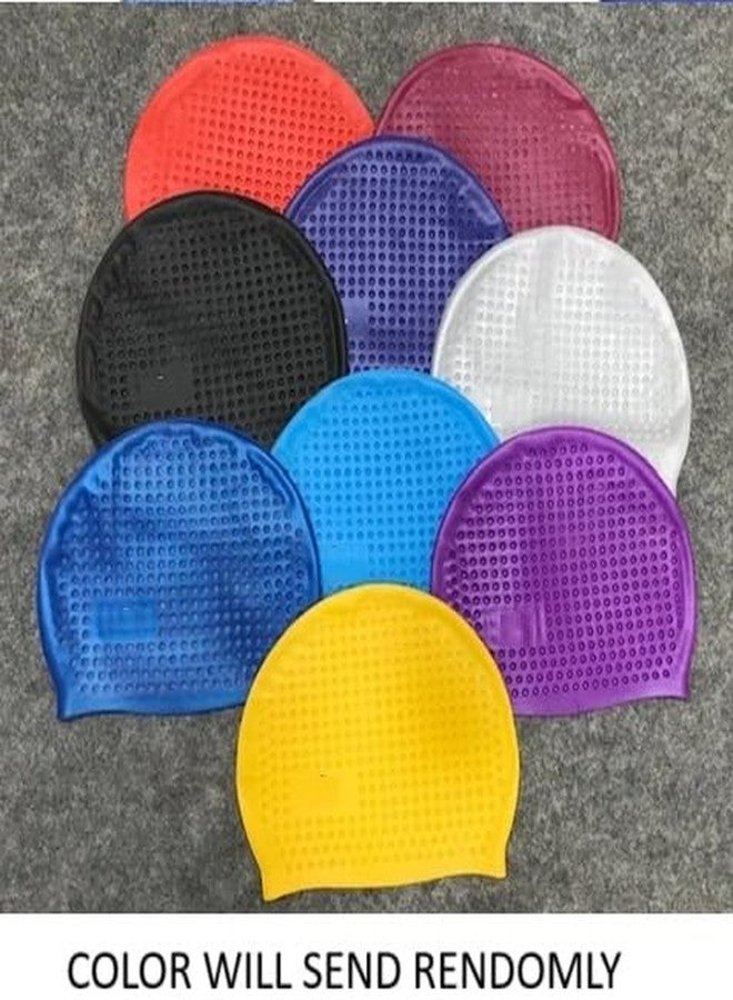 amon crafts Amon Craft Silicone Swimming Cap for Children, Adults & Infants | Comfortable Waterproof Swim Cap for Kids & Adults | Stretchable, Non-Slip, Durable Blue Swim Accessory for Pool Training & Recreation - Image 5