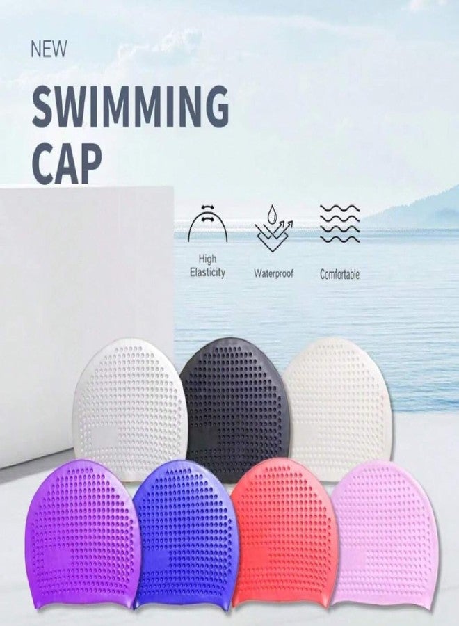 amon crafts Amon Craft Silicone Swimming Cap for Children, Adults & Infants | Comfortable Waterproof Swim Cap for Kids & Adults | Stretchable, Non-Slip, Durable Blue Swim Accessory for Pool Training & Recreation - Image 4
